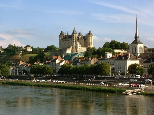 Saumur in the Loire Valley in France